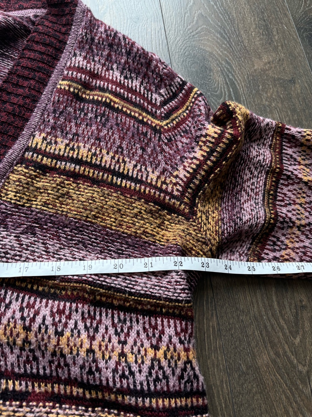 Christopher & Banks Boho Patterned Open-Front Cardigan - Picture 4 of 10